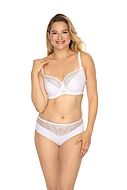 Classic bra, embroidery, partially sheer cups, B to K-cup